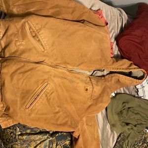 Tan carhartt construction work jacket circa 2003 purchase XXL